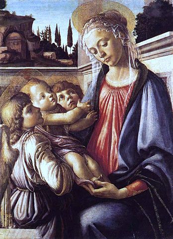 Ns Art Gallery Botticelli Madonna Con Bambino E 2 Angeli nihilscio